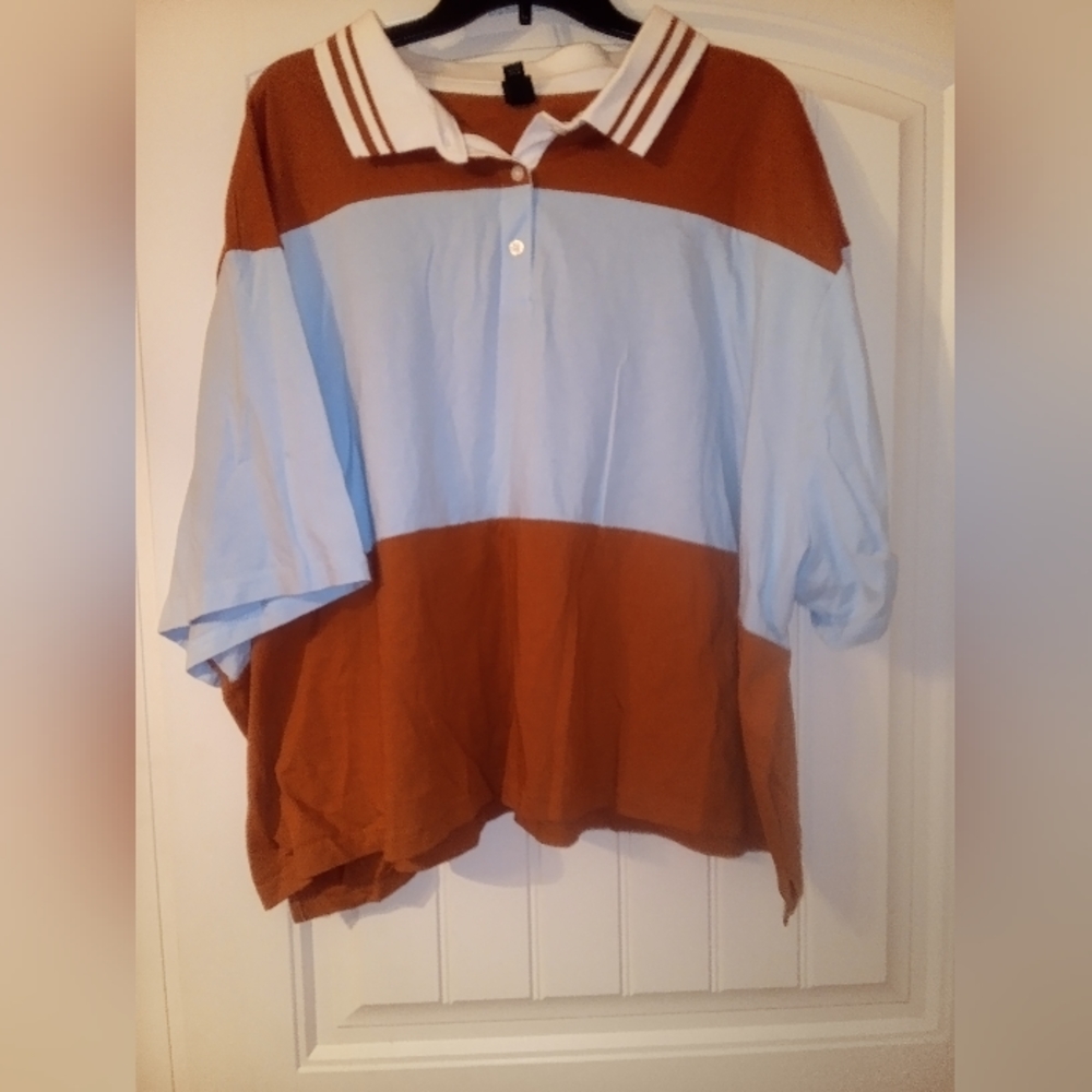 NWOT plus size Wild Fable Polo Crop Tee